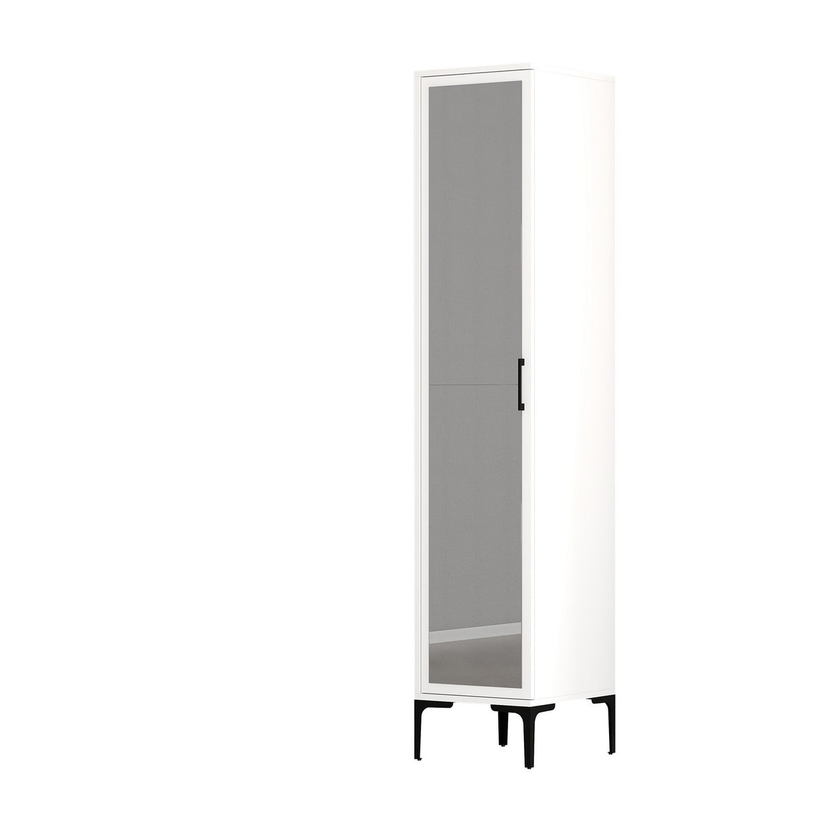 Ντουλάπα Pirgaki Λευκό 40x47.5x201.4 εκ. Μελαμίνης