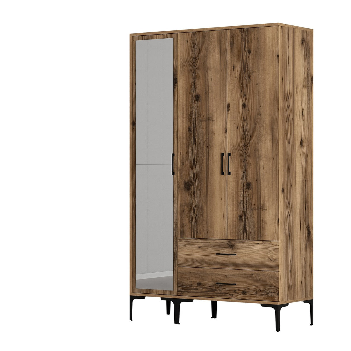 Ντουλάπα Pentalofos Καρυδί 120x47.5x201.4 εκ. Μελαμίνης