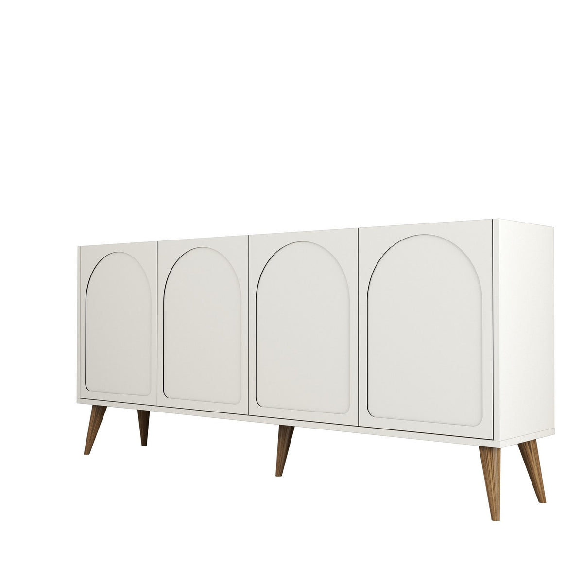 Κονσόλα Kastriani Κρεμ - Καρυδί 180x35x81 εκ. Μελαμίνης