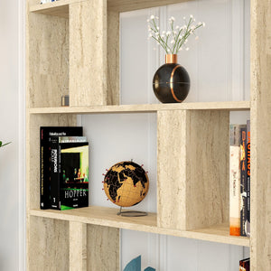 Βιβλιοθήκη Agapi Travertine 90x20x180 εκ. Μελαμίνης