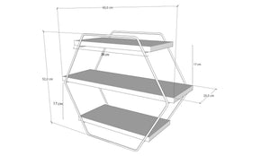 Ράφι Τοίχου Katavothres Ατλαντικό Πεύκο 60x20x52 εκ. Μελαμίνης
