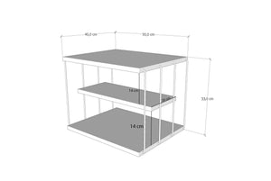 Βοηθητικό Τραπεζάκι Astrous Ατλαντικό Πεύκο 50x40x33 εκ. Μελαμίνης