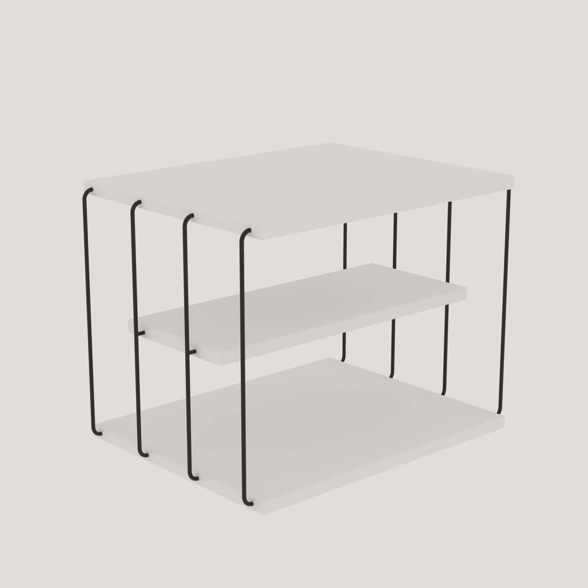 Βοηθητικό Τραπεζάκι Astrous Λευκό 50x40x33 εκ. Μελαμίνης