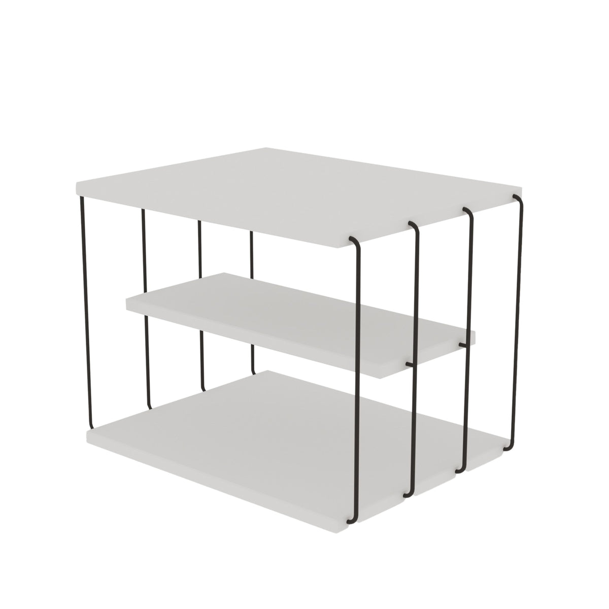 Βοηθητικό Τραπεζάκι Astrous Λευκό 50x40x33 εκ. Μελαμίνης