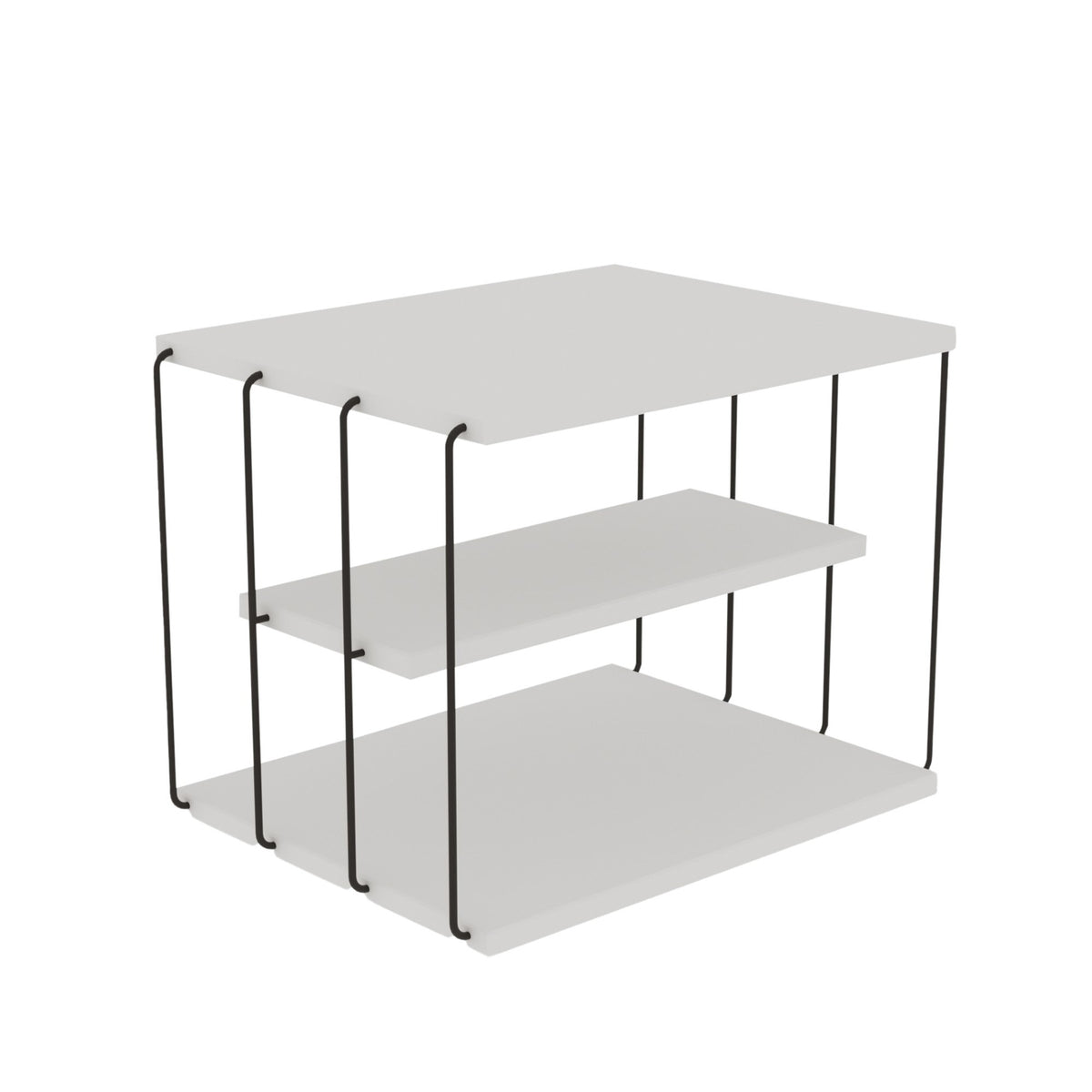 Βοηθητικό Τραπεζάκι Astrous Λευκό 50x40x33 εκ. Μελαμίνης
