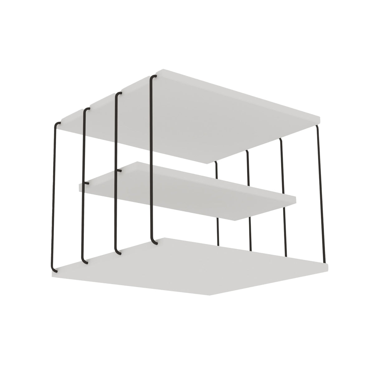 Βοηθητικό Τραπεζάκι Astrous Λευκό 50x40x33 εκ. Μελαμίνης