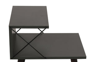 Κομοδίνο Zacharo Ανθρακί 50x40x55 εκ. Μελαμίνης