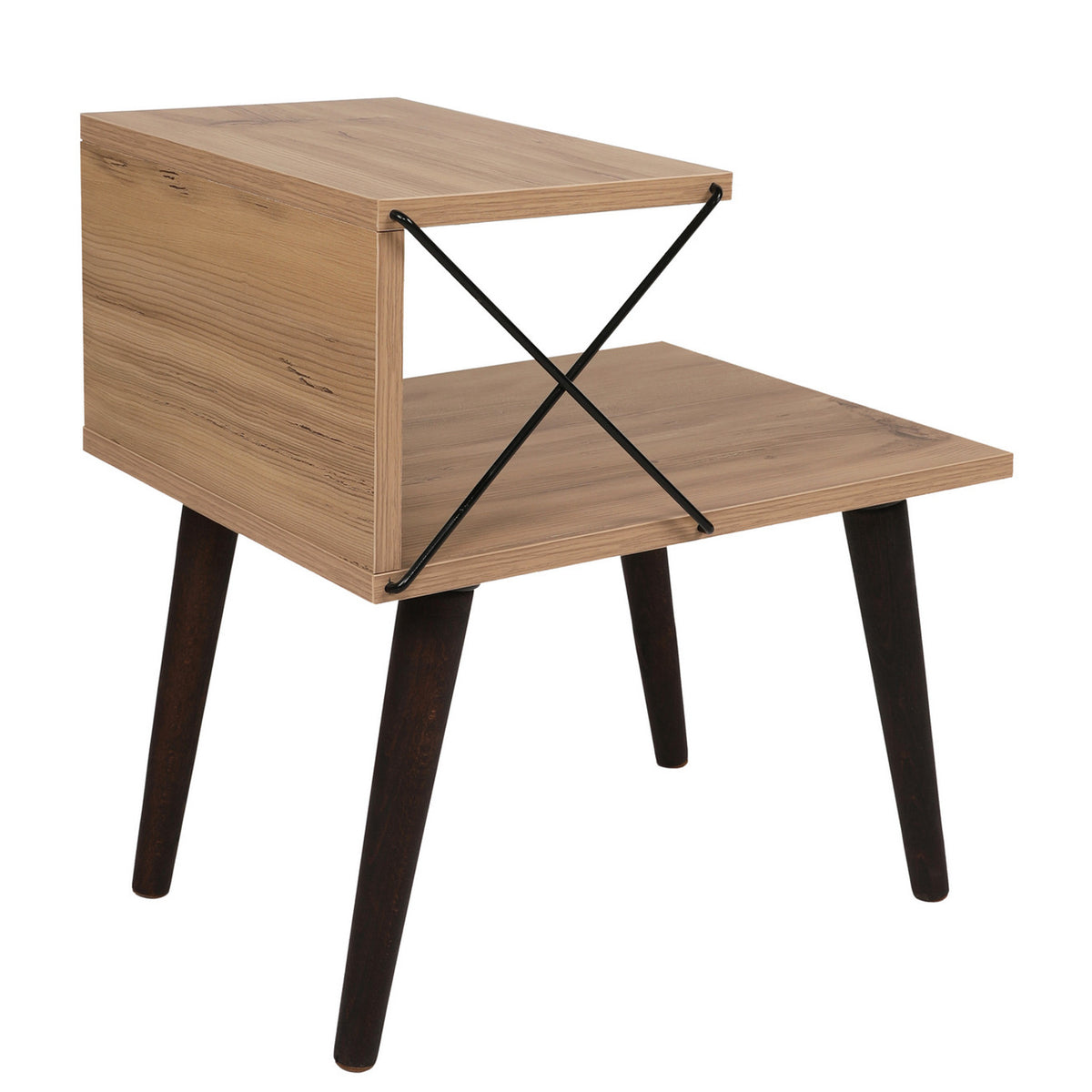 Κομοδίνο Zacharo Πεύκο 50x40x55 εκ. Μελαμίνης