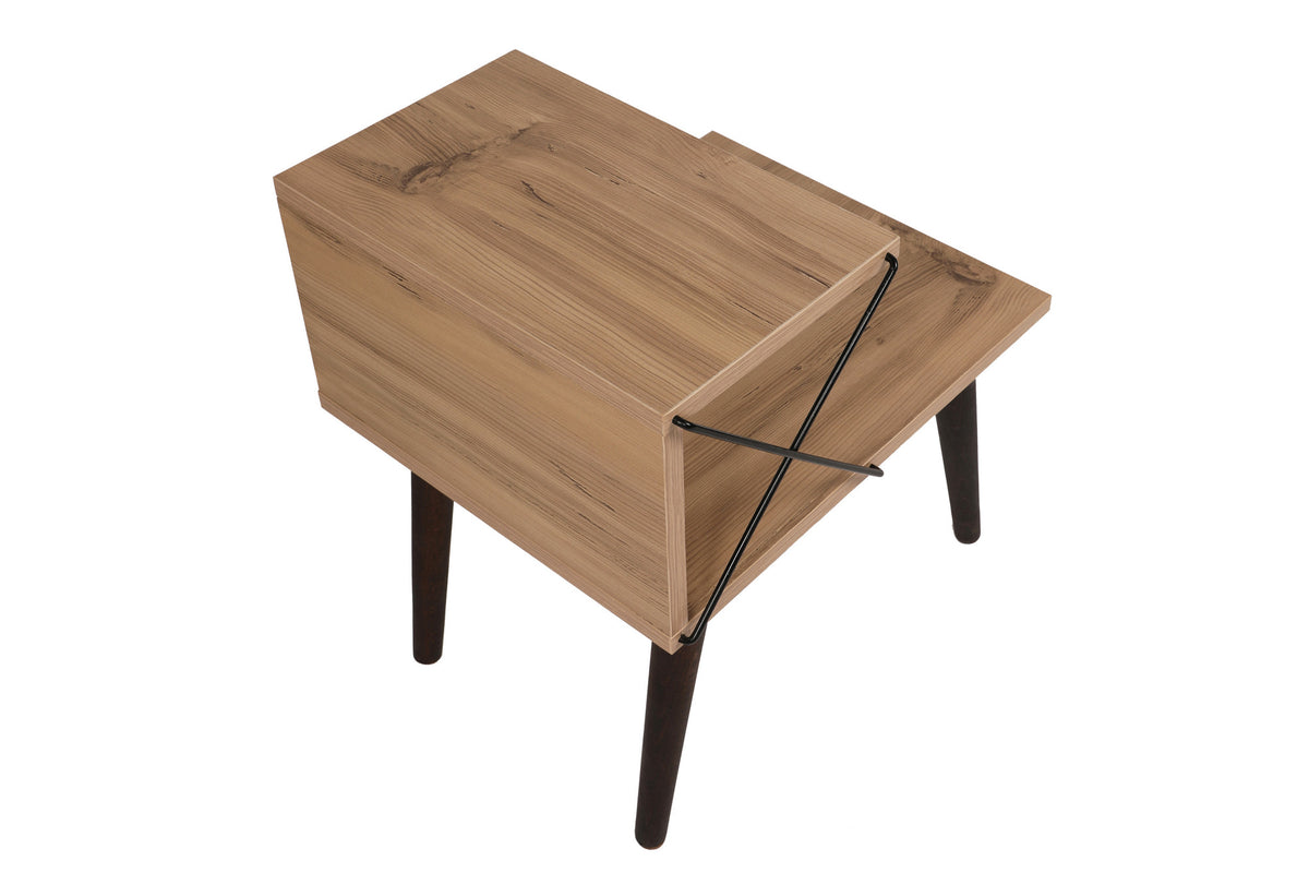 Κομοδίνο Zacharo Πεύκο 50x40x55 εκ. Μελαμίνης