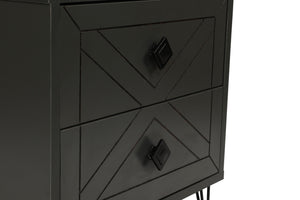 Κομοδίνο Atokos Ανθρακί 50x40x55 εκ. Μελαμίνης