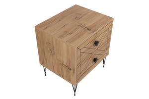 Κομοδίνο Atokos Πεύκο 50x40x55 εκ. Μελαμίνης