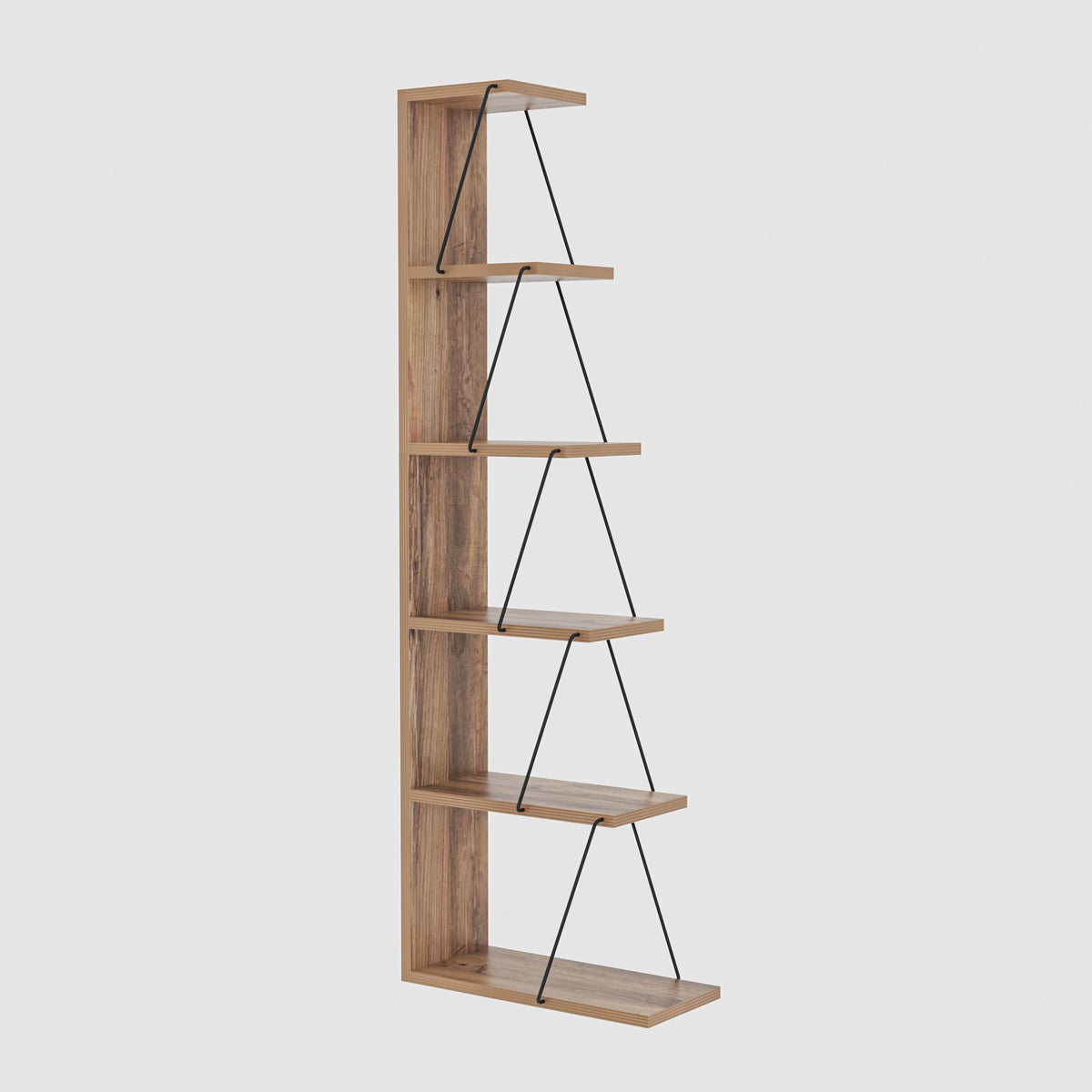 Βιβλιοθήκη Damasta Πεύκο 50x22x150 εκ. Μελαμίνης