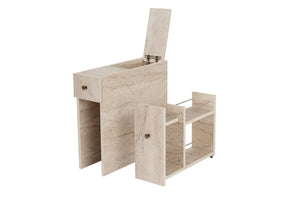 Ντουλάπι Μπάνιου Lakki Travertine 20x60x55 εκ. Μελαμίνης