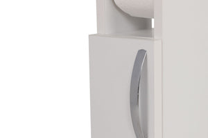 Ντουλάπι Μπάνιου Gyaros Λευκό 15x12x65 εκ. Μελαμίνης