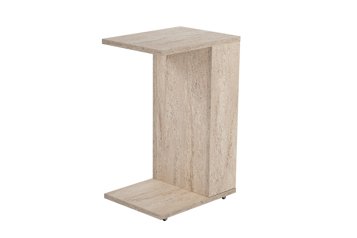 Βοηθητικό Τραπεζάκι Eresos Travertine 30x40x63 εκ. Μελαμίνης