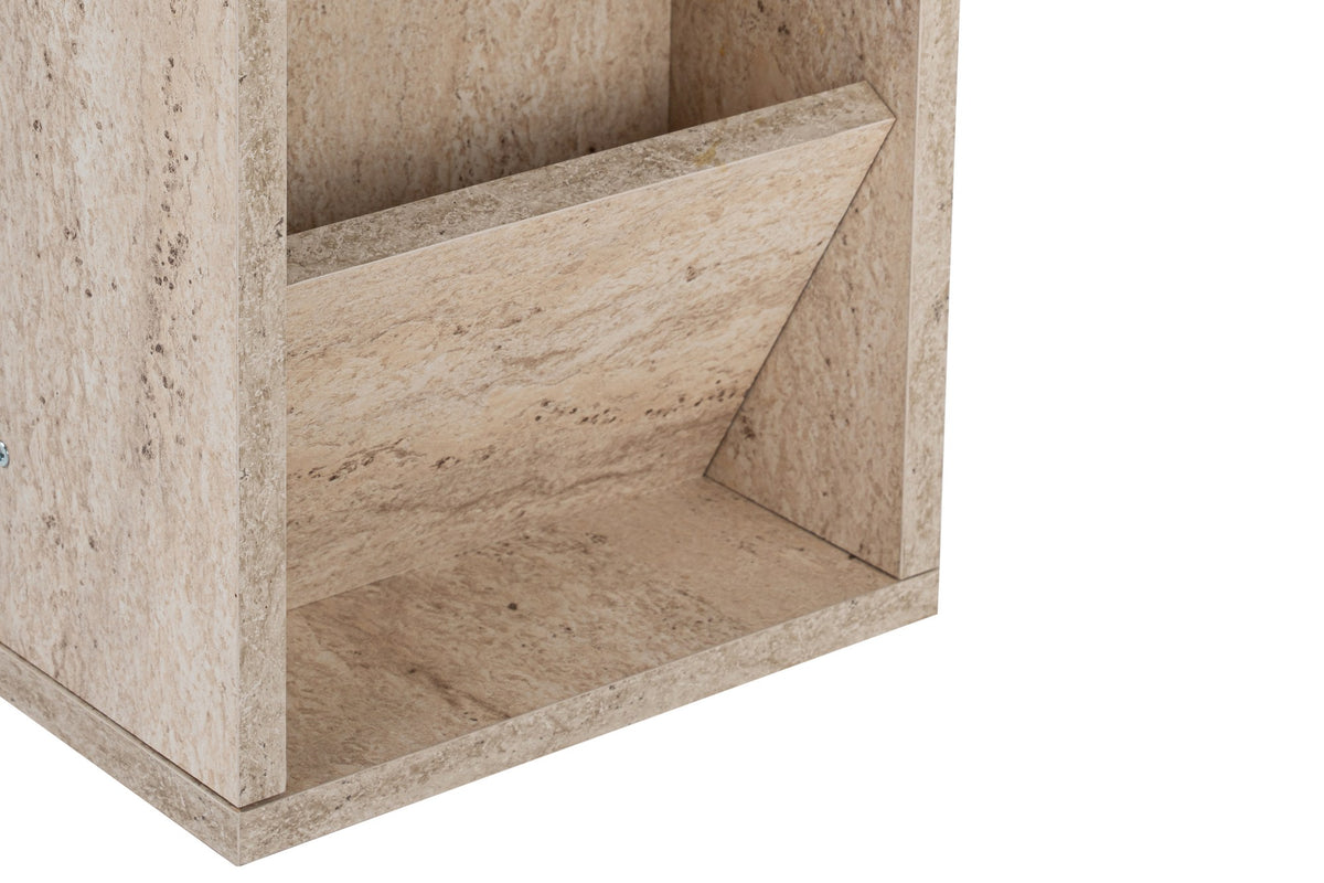 Βοηθητικό Τραπεζάκι Eresos Travertine 30x40x63 εκ. Μελαμίνης