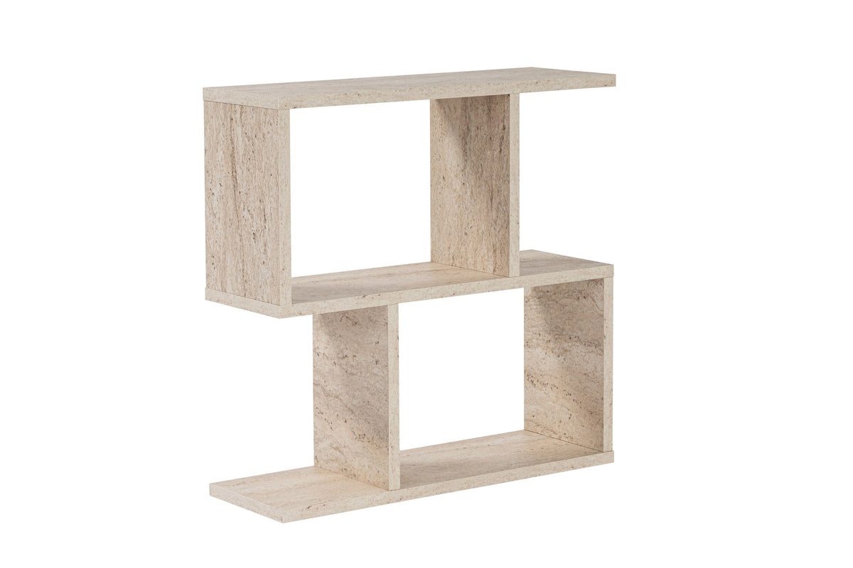 Βοηθητικό Τραπεζάκι Filiatra Travertine 60x20x60 εκ. Μελαμίνης