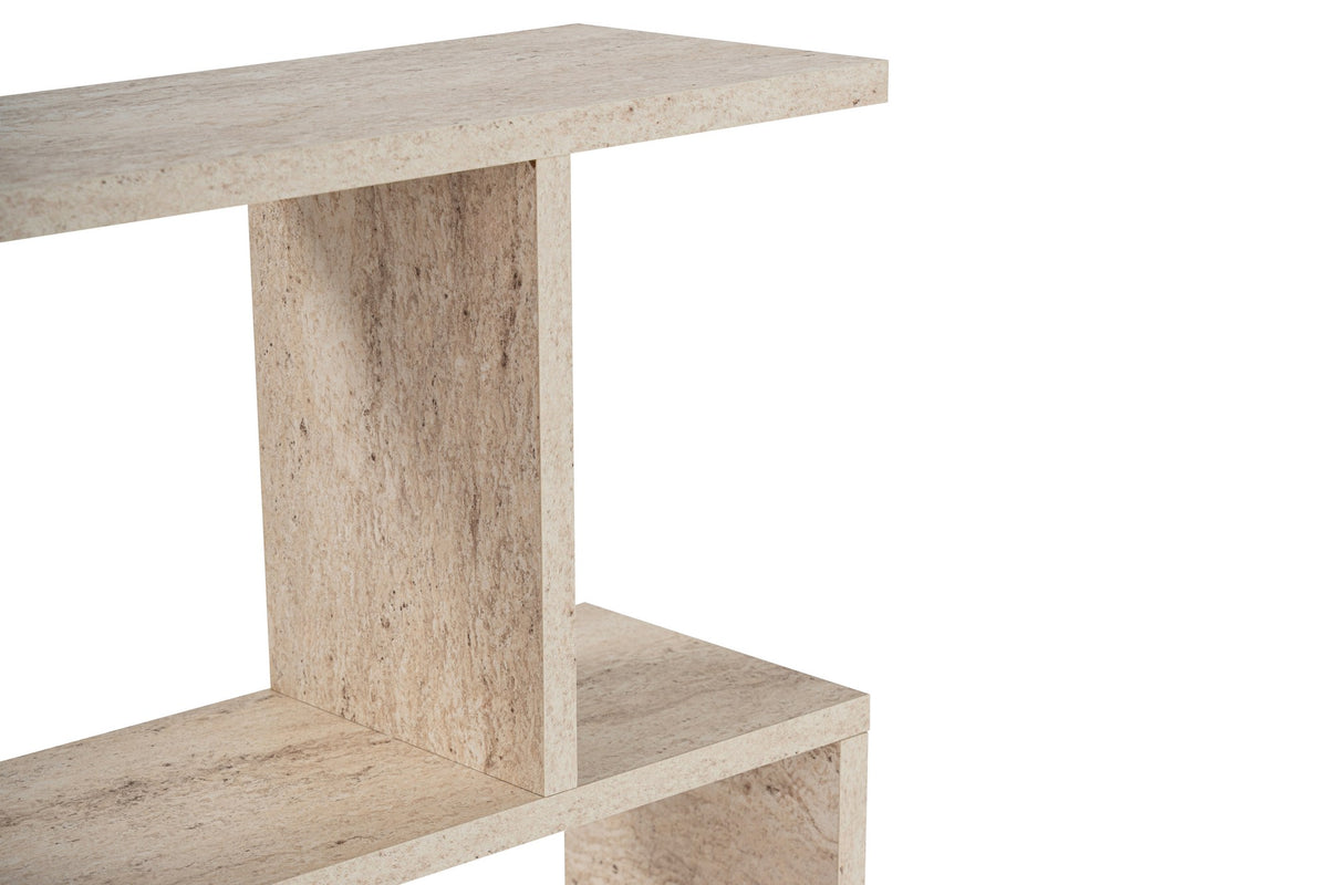 Βοηθητικό Τραπεζάκι Filiatra Travertine 60x20x60 εκ. Μελαμίνης