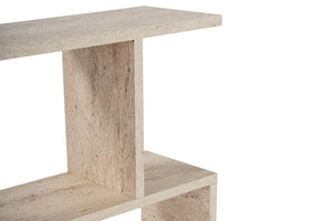 Βοηθητικό Τραπεζάκι Filiatra Travertine 60x20x60 εκ. Μελαμίνης