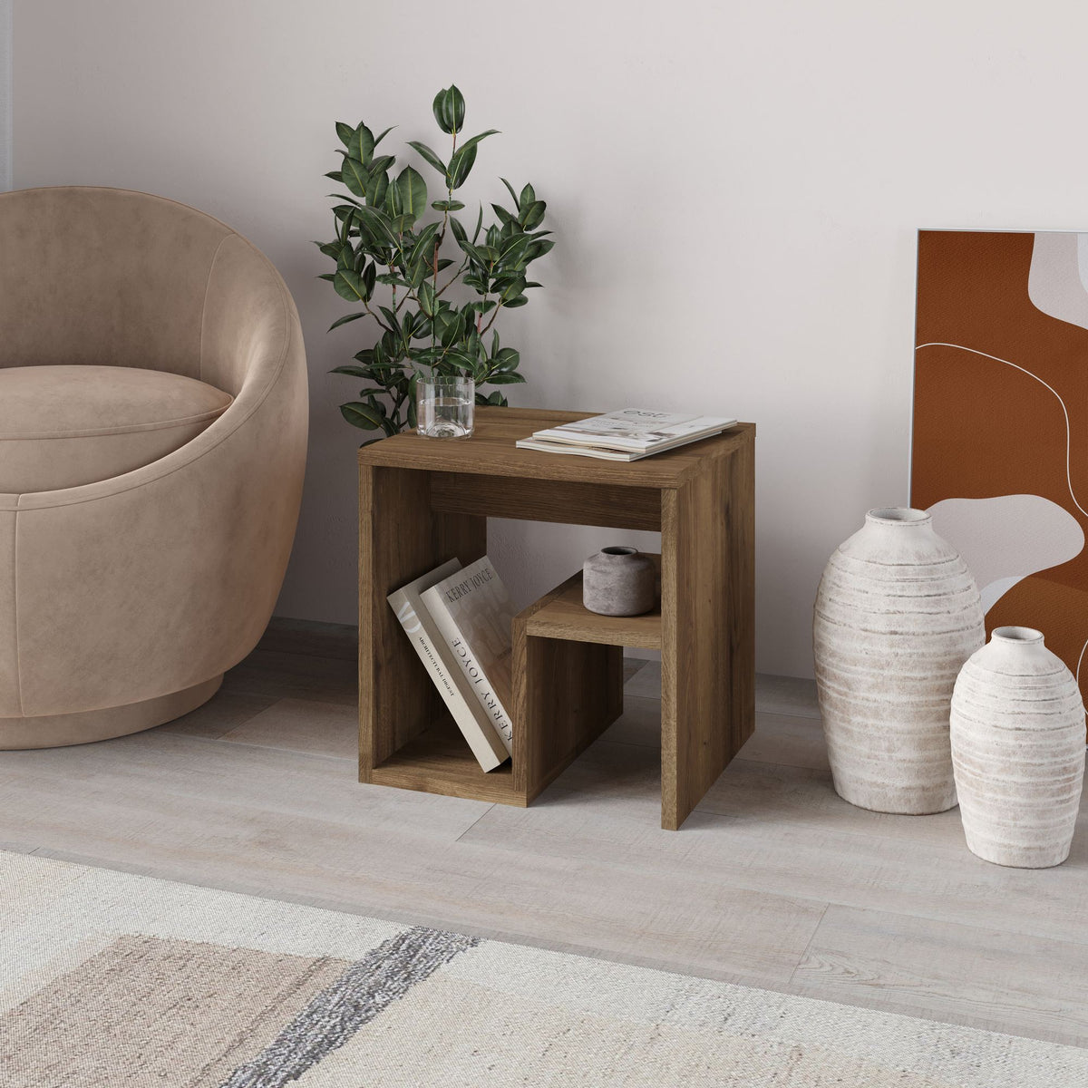 Βοηθητικό Τραπεζάκι Elassona Hitit 40x35x40 εκ. Μελαμίνης