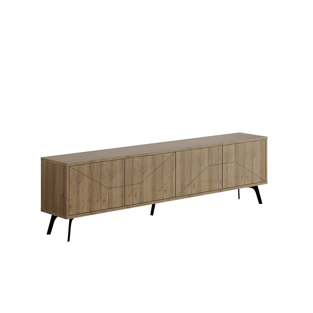 Έπιπλο Τηλεόρασης Antiparos Hitit 180x29.6x50 εκ. Μελαμίνης