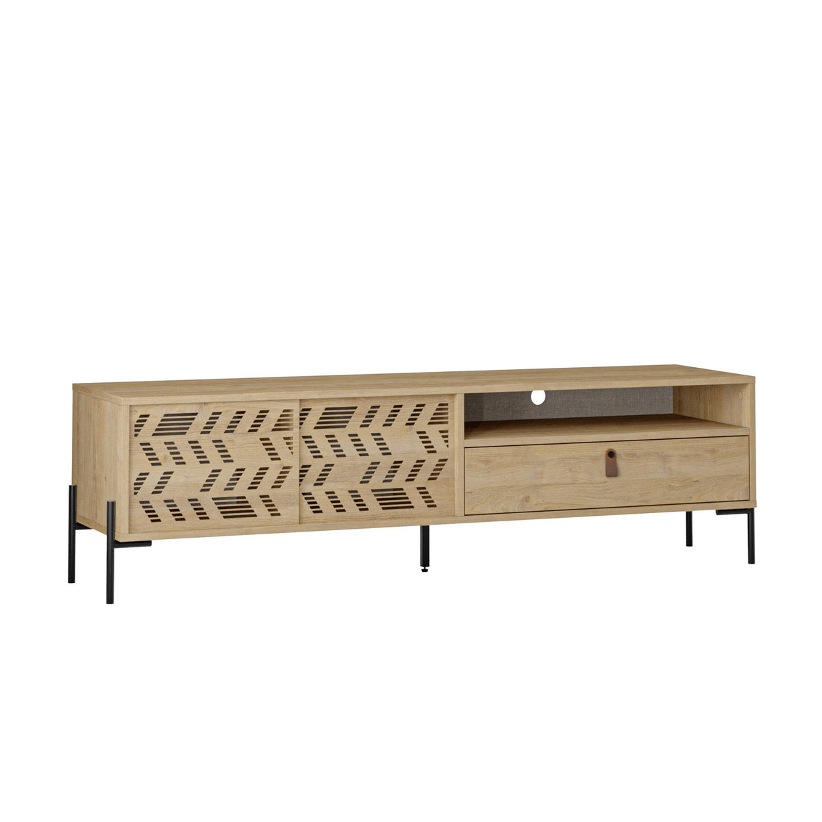Έπιπλο Τηλεόρασης Zitsa Δρυς Sapphire 170x45x48.6 εκ. Μελαμίνης