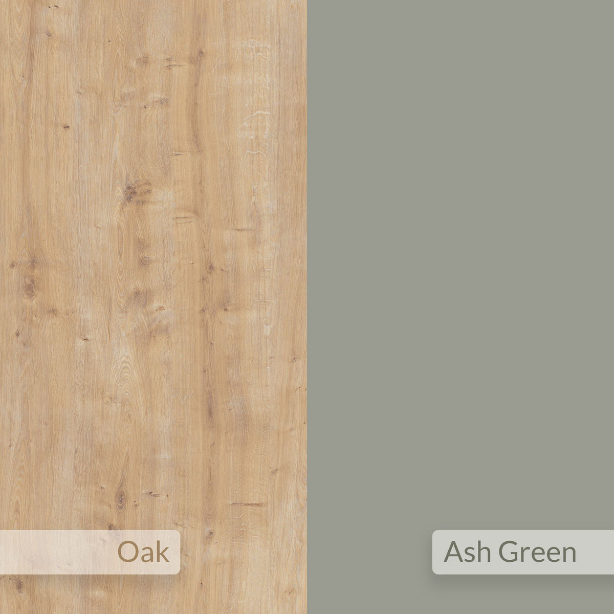 Κομοδίνο Aiani Πράσινο Ash - Δρυς Sapphire 40x30x18.8 εκ. Μελαμίνης