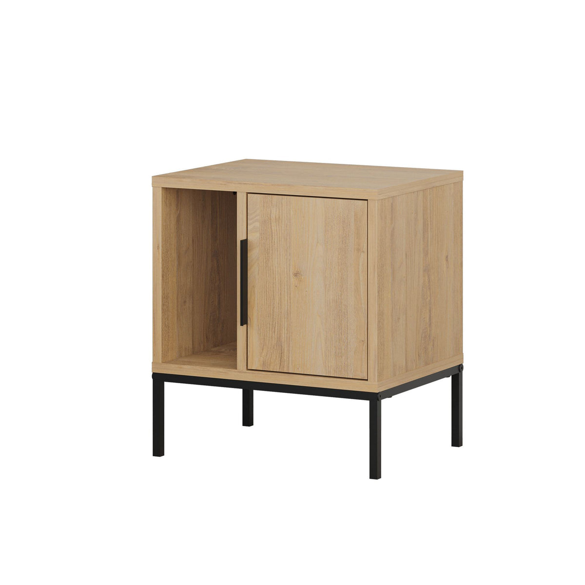 Κομοδίνο Andravida Δρυς Sapphire 45x35x50 εκ. Μελαμίνης