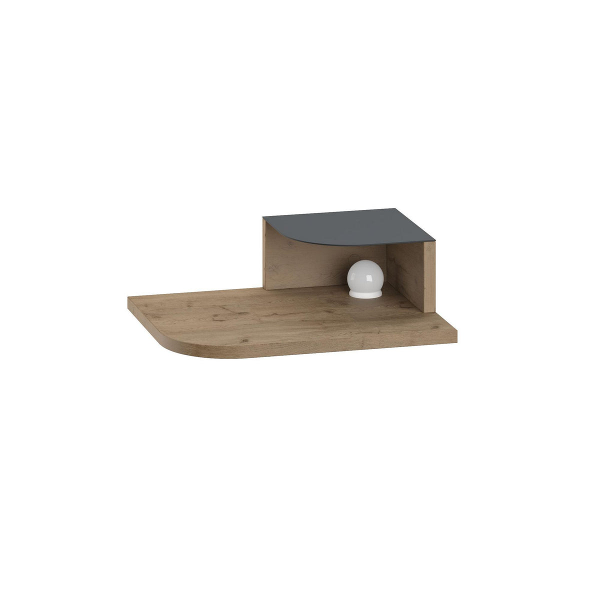 Κομοδίνο Chalepa Δρυς 40x30x16.2 εκ. Μελαμίνης