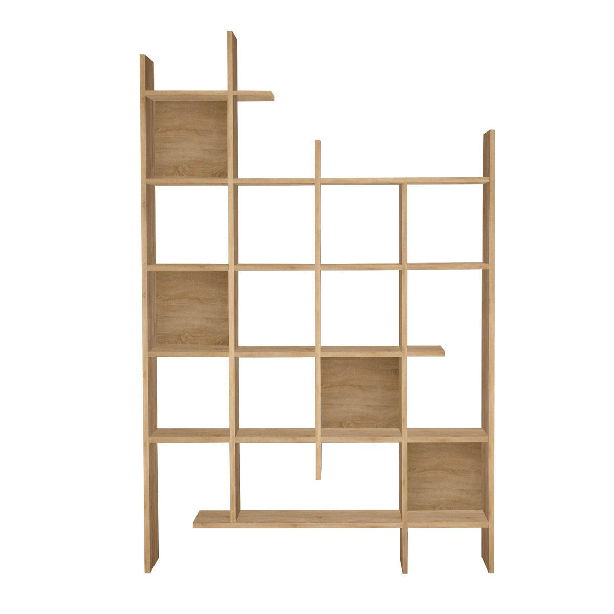 Βιβλιοθήκη Lalaria Δρυς 122x25.5x188 εκ. Μελαμίνης