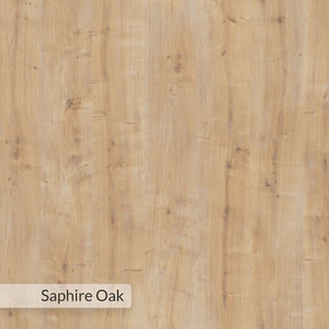 Γραφείο Manassis Με Ράφια Δρυς Sapphire 110x102.5x77 εκ. Μελαμίνης