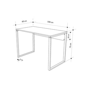 Γραφείο Leonidi Δρυς Sapphire 100x60x75 εκ. Μελαμίνης