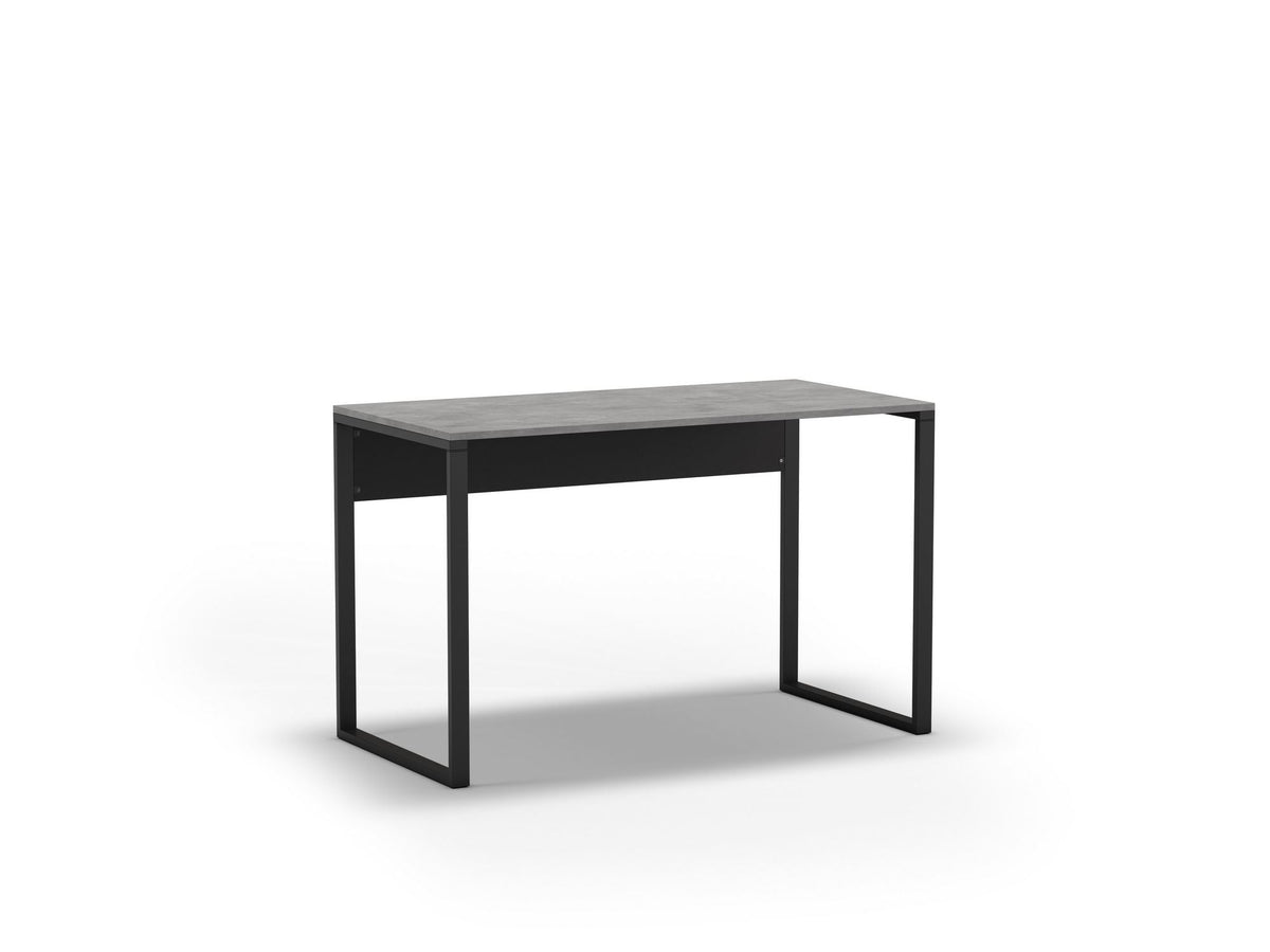Γραφείο Leonidi Γκρι Retro - Μαύρο 100x60x75 εκ. Μελαμίνης