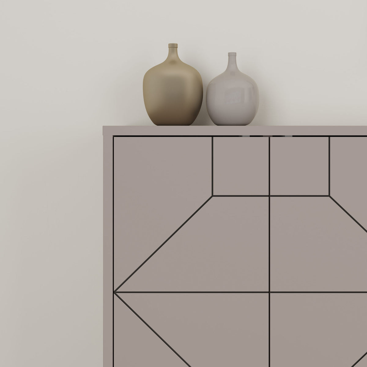 Κονσόλα Antiparos Με Soft-Close Ανοιχτό Μόκα 184x35x77.4 εκ. Μελαμίνης