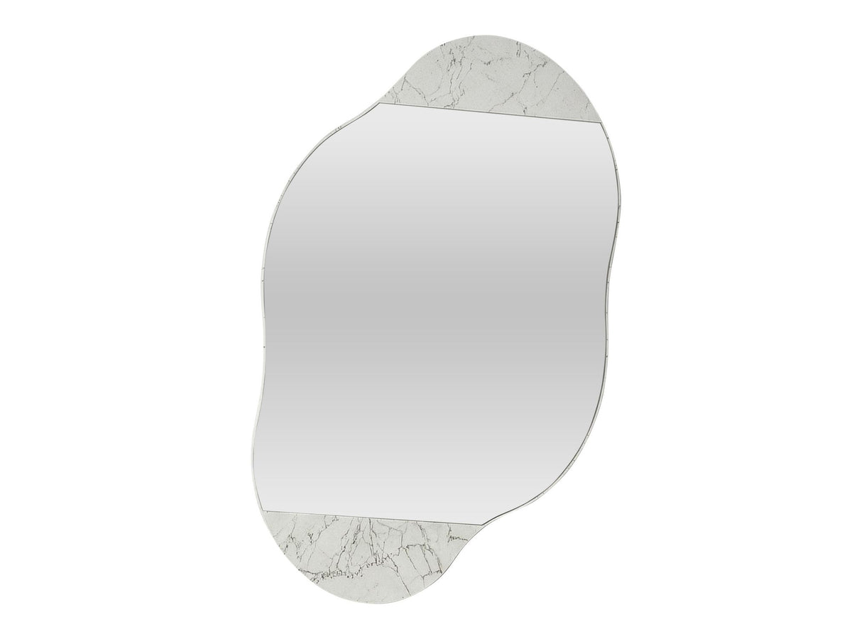 Ντουλάπι Μπάνιου Lefkes Με Καθρέφτη Carrara 60x13x75 εκ. Μελαμίνης