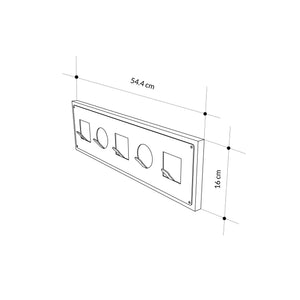Καλόγερος Skotina Sapphire - Δρυς 54.2x2x16 εκ. Μελαμίνης