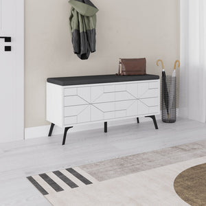 Παπουτσοθήκη Antiparos Με Soft-Close Λευκό 107x35x55 εκ.