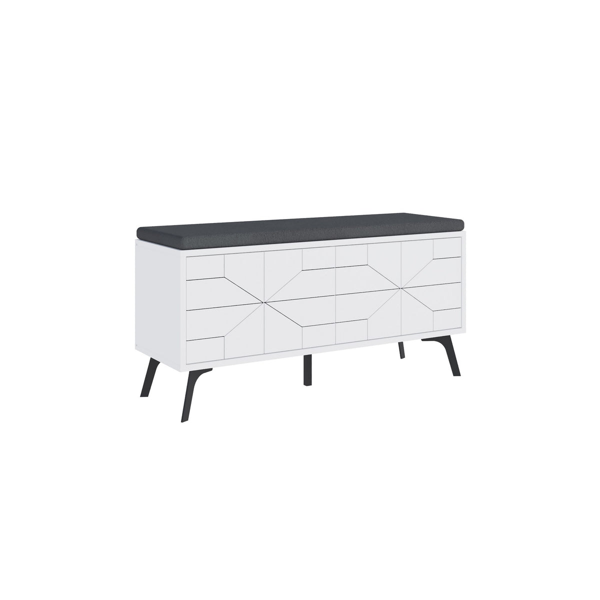 Παπουτσοθήκη Antiparos Με Soft-Close Λευκό 107x35x55 εκ.