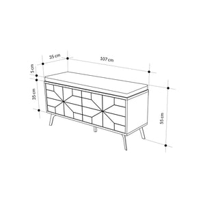 Παπουτσοθήκη Antiparos Με Soft-Close Hitit 107x35x55 εκ.