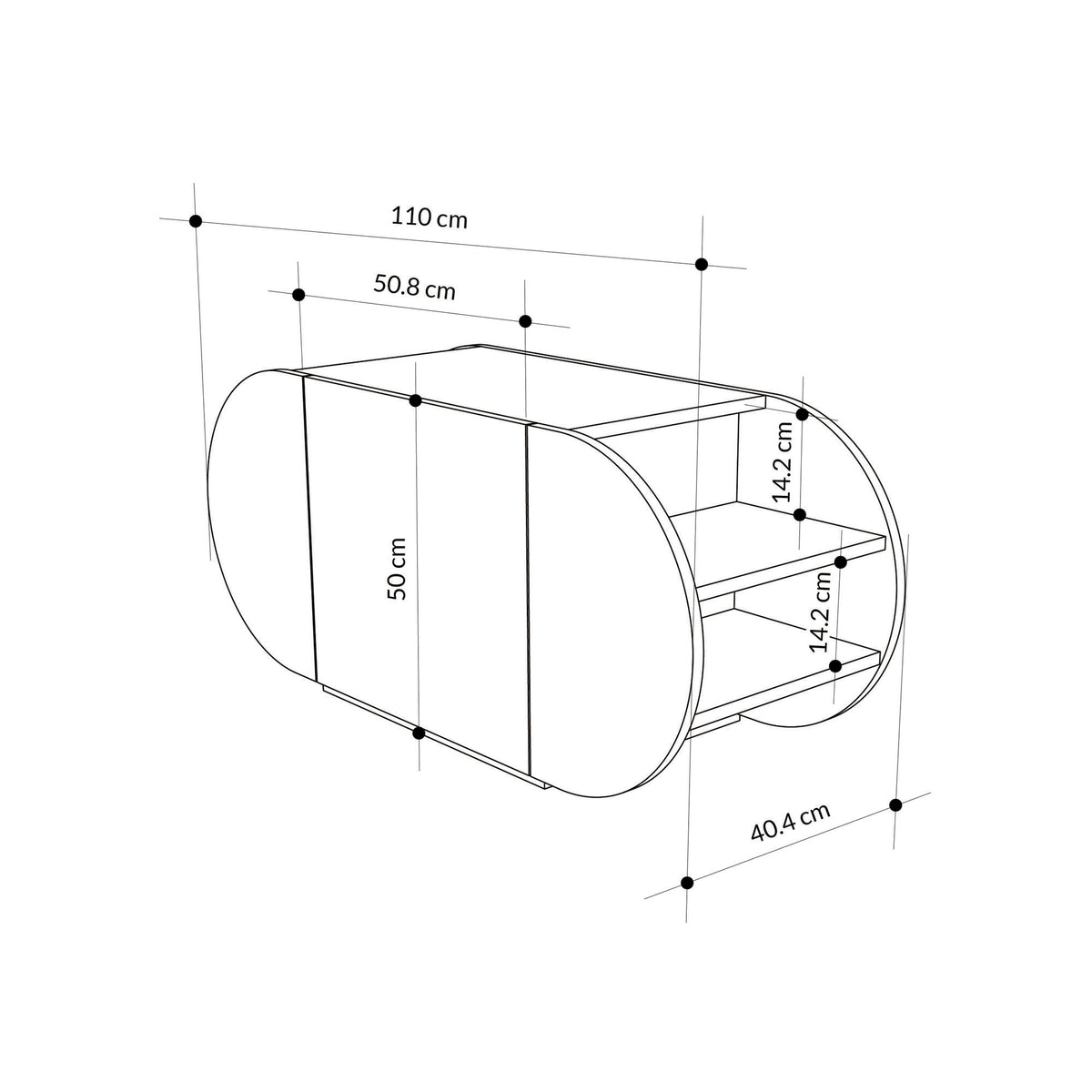 Παπουτσοθήκη Sotiros Μαύρο 110x40.4x50 εκ. Μελαμίνης