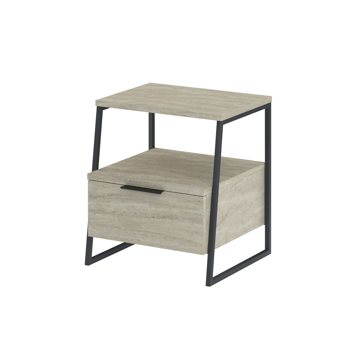 Κομοδίνο Dragonera Travertine 45x40x50 εκ. Μελαμίνης