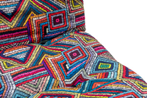 Πολυθρόνα-Κρεβάτι Thiva Patchwork 110x70 εκ.