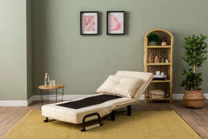 Πολυθρόνα-Κρεβάτι Trikeri Κρεμ 50x50x75 εκ.