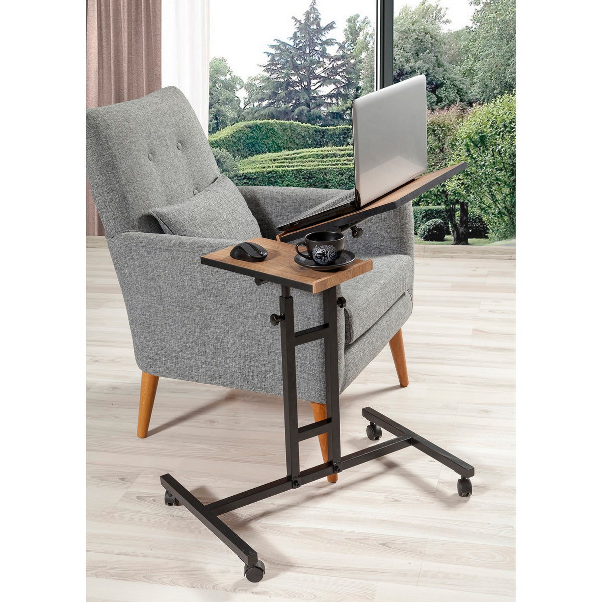 Γραφείο Laptop Kyparissia Ατλαντικό Πεύκο 67x45.5x87 εκ. Μελαμίνης