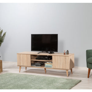 Έπιπλο Τηλεόρασης Kardiani Δρυς Sonoma 140x40x50 εκ. Μελαμίνης Κωδ. 200