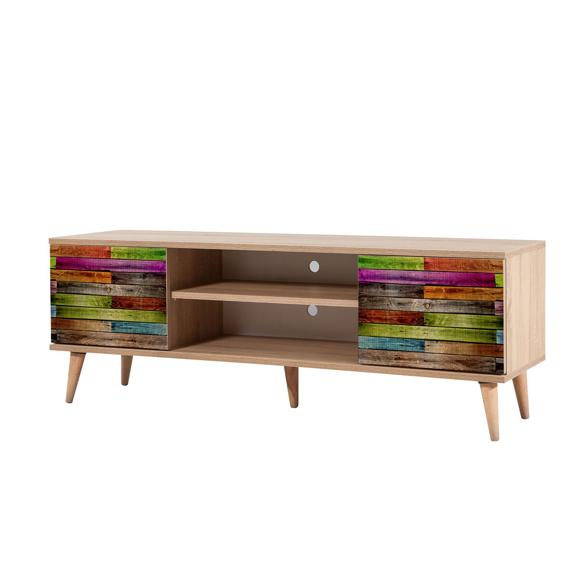 Έπιπλο Τηλεόρασης Kardiani Δρυς Sonoma 140x40x50 εκ. Μελαμίνης Κωδ. 726