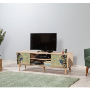 Έπιπλο Τηλεόρασης Kardiani Δρυς Sonoma 140x40x50 εκ. Μελαμίνης Κωδ. 727