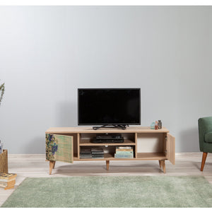 Έπιπλο Τηλεόρασης Kardiani Δρυς Sonoma 140x40x50 εκ. Μελαμίνης Κωδ. 727