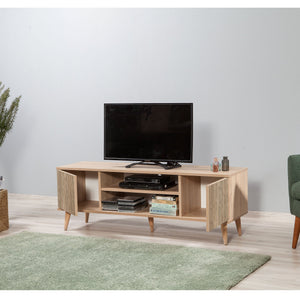 Έπιπλο Τηλεόρασης Kardiani Δρυς Sonoma 140x40x50 εκ. Μελαμίνης