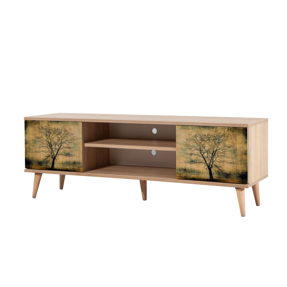 Έπιπλο Τηλεόρασης Kardiani Δρυς Sonoma 140x40x50 εκ. Μελαμίνης Κωδ. 729